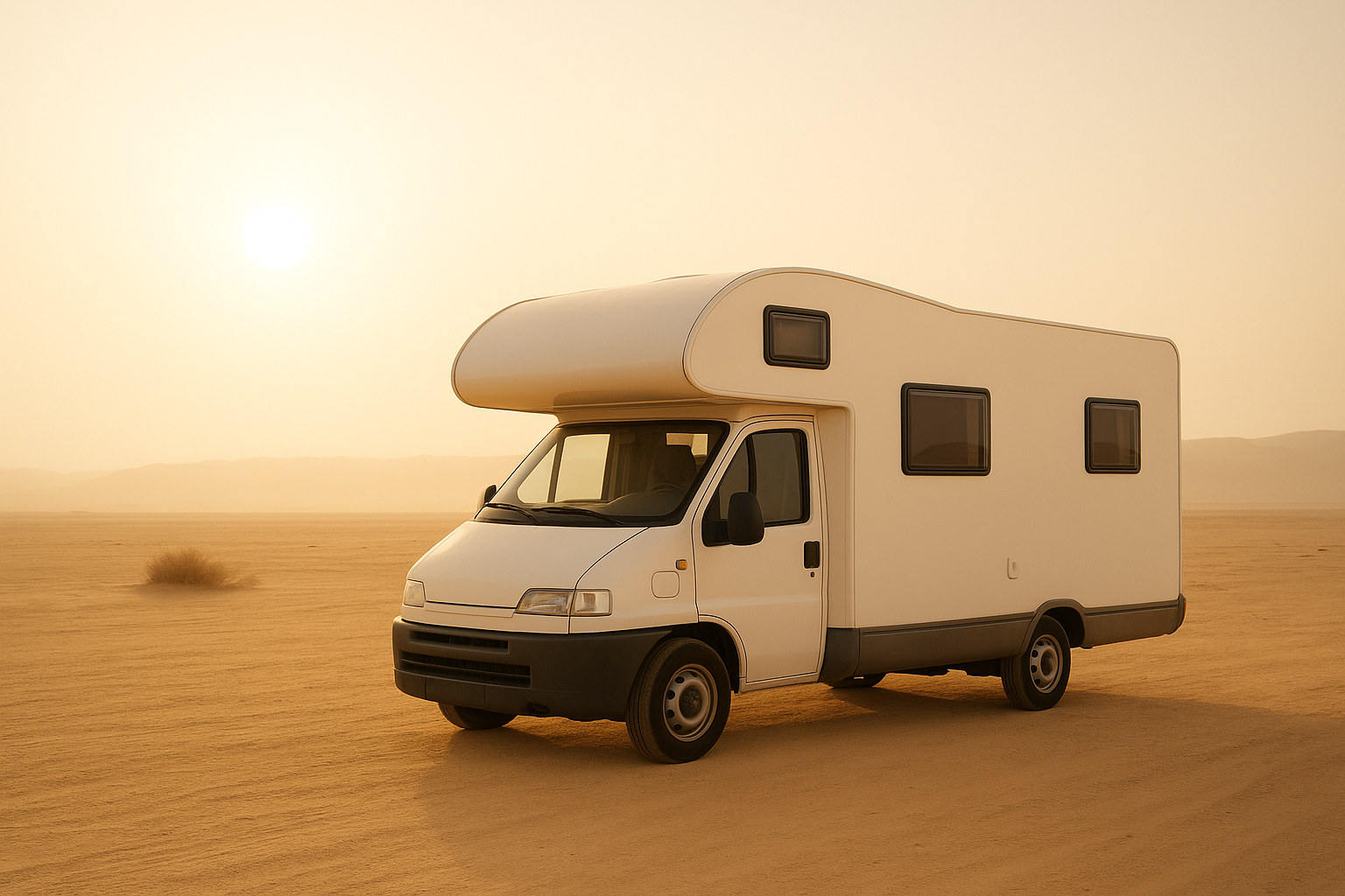 Wohnmobil mit moderner digitaler Überwachung